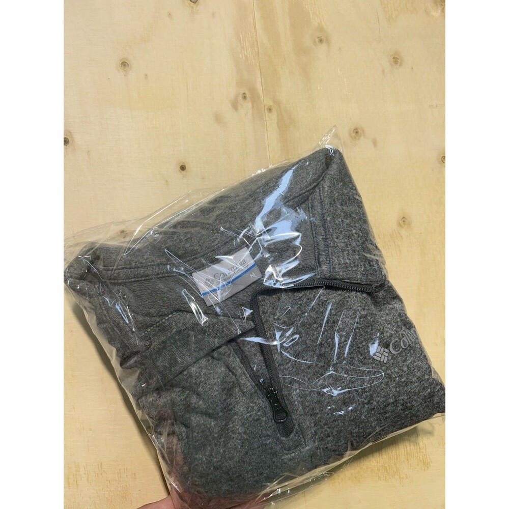 Columbia Men’s Medium Gray Quarter Zip Sweater Weather Fleece Pullover Jacket - Picture 7 of 9
